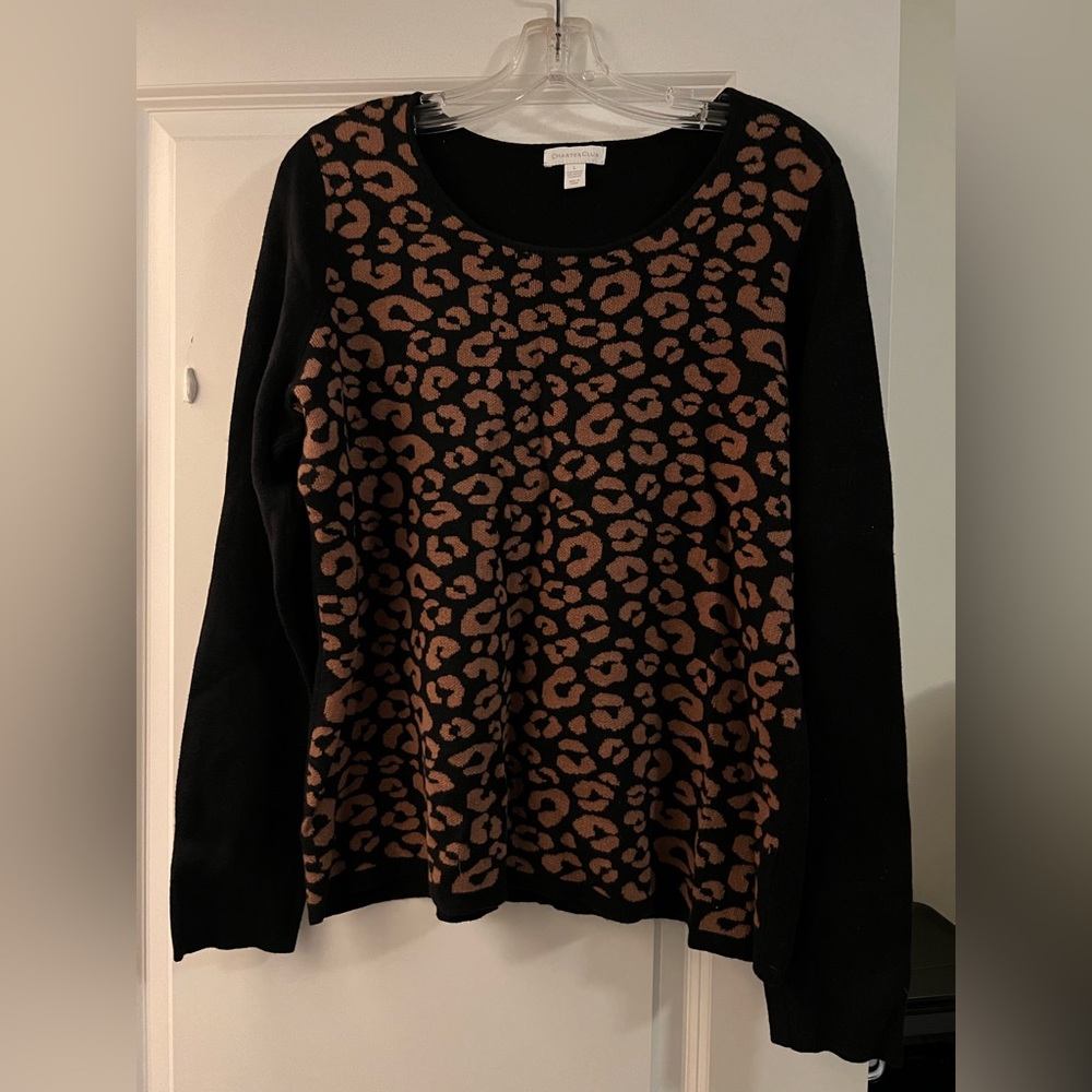 Charter club print sweater